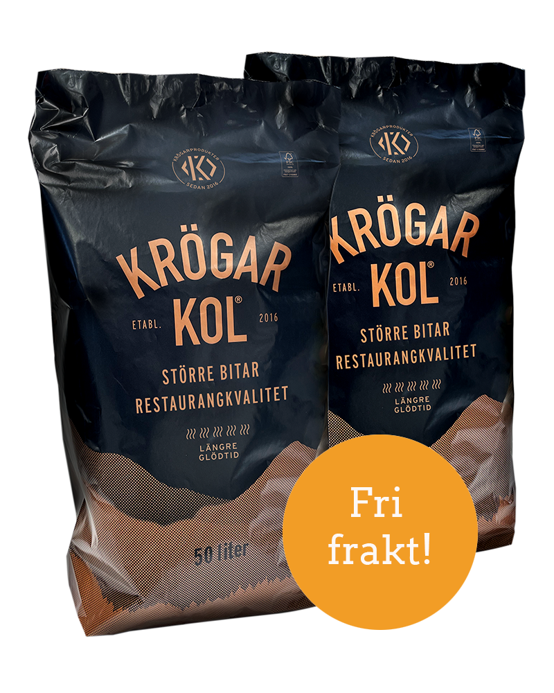 2 st Krögarkol 50 liter
