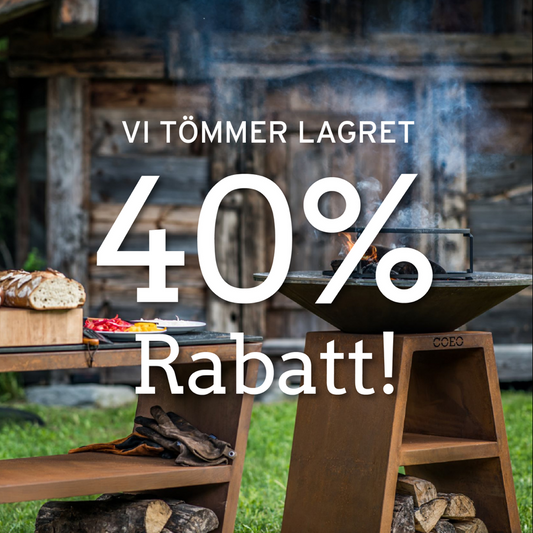 COEO 98 Corten med tillbehör. 40% rabatt